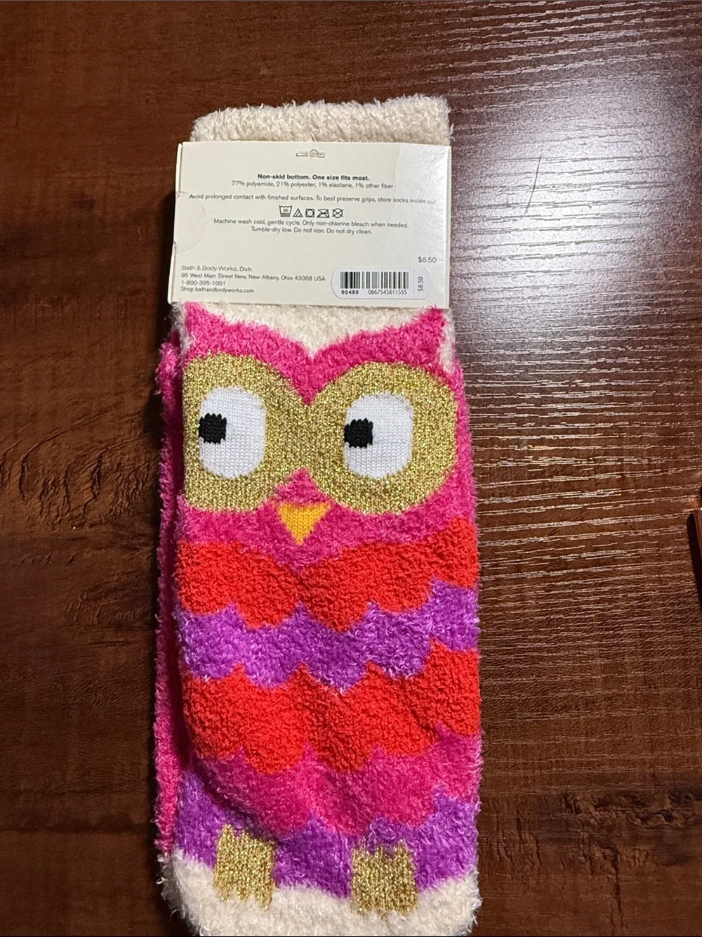 Bath & Body Works Olivia Owl Shea-Infused Lounge Socks